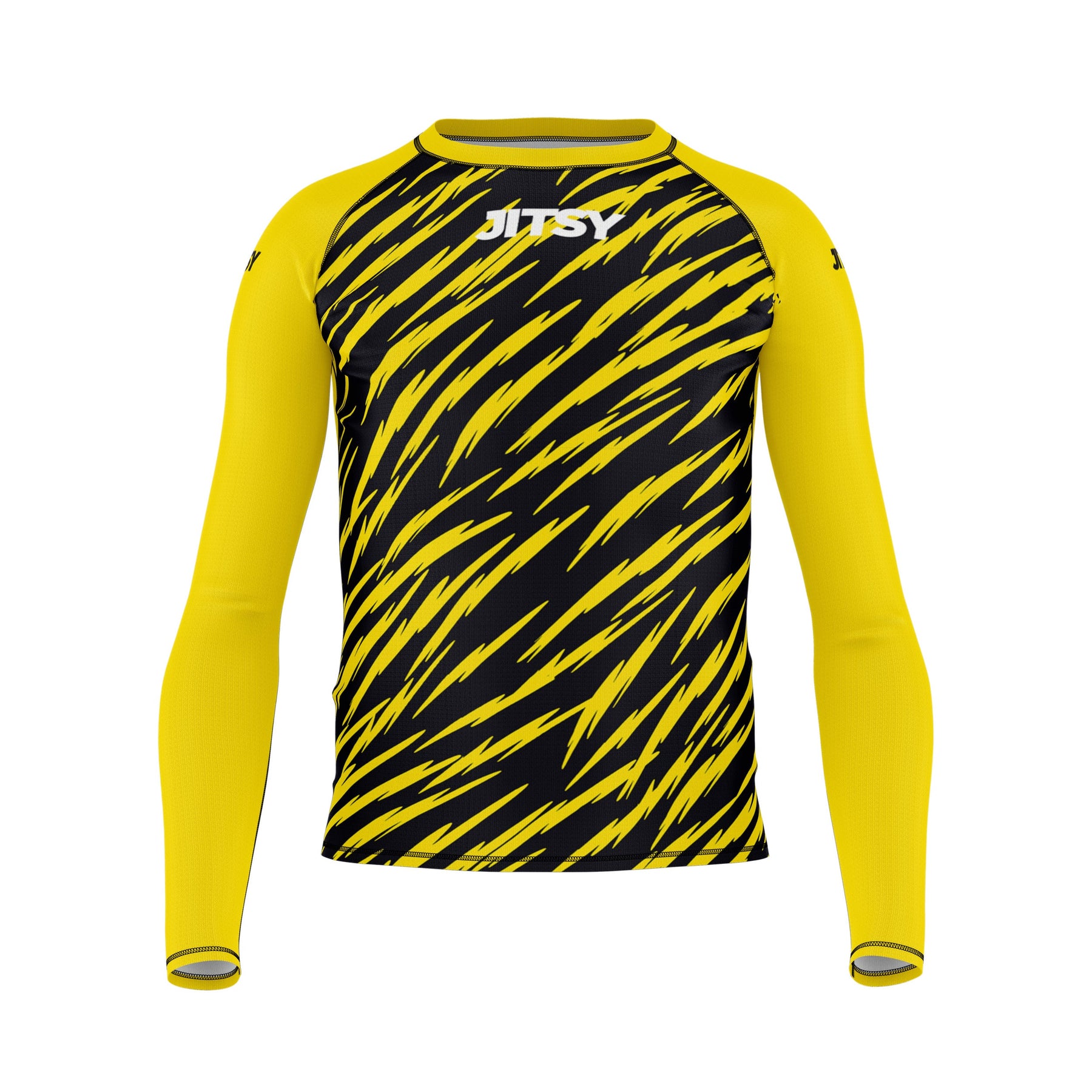 Zaps Ranked BJJ Rash Guard - Kids - Yellow