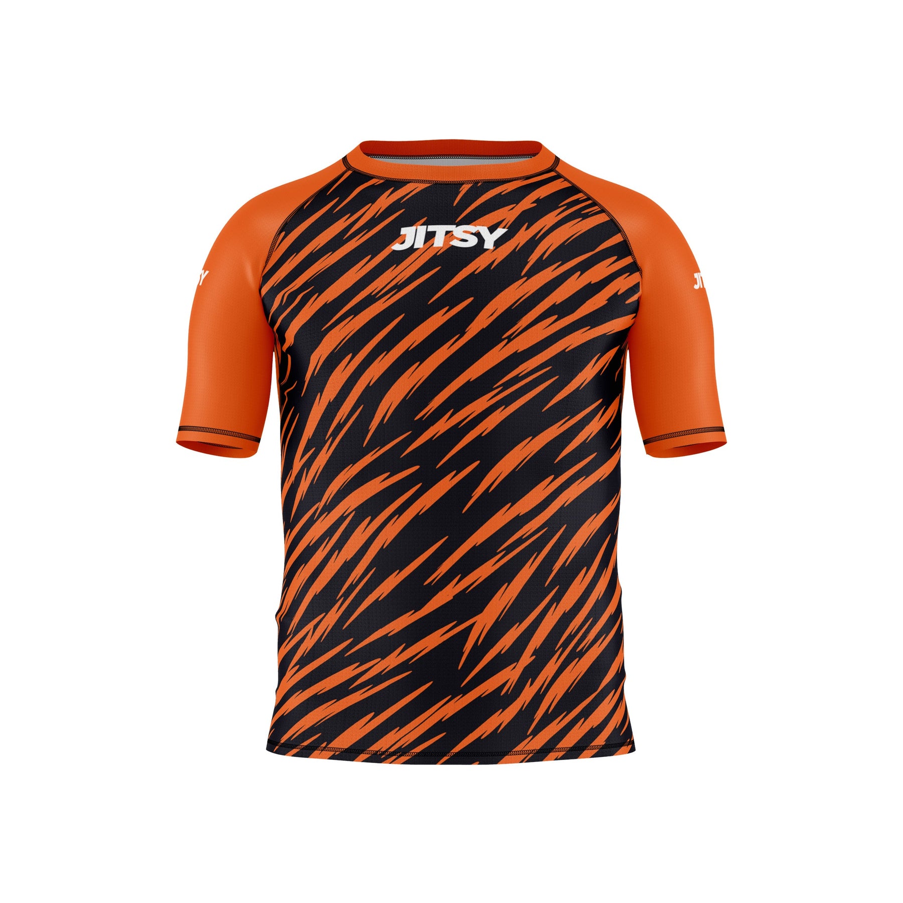 Zaps Ranked BJJ Rash Guard - Kids - Orange
