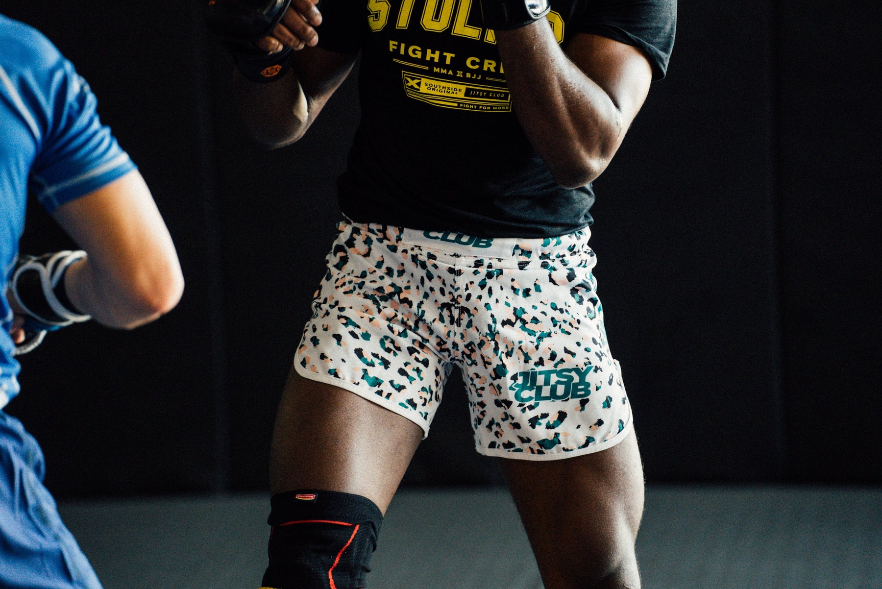 White Ocelot Hybrid Shorts - Big Men