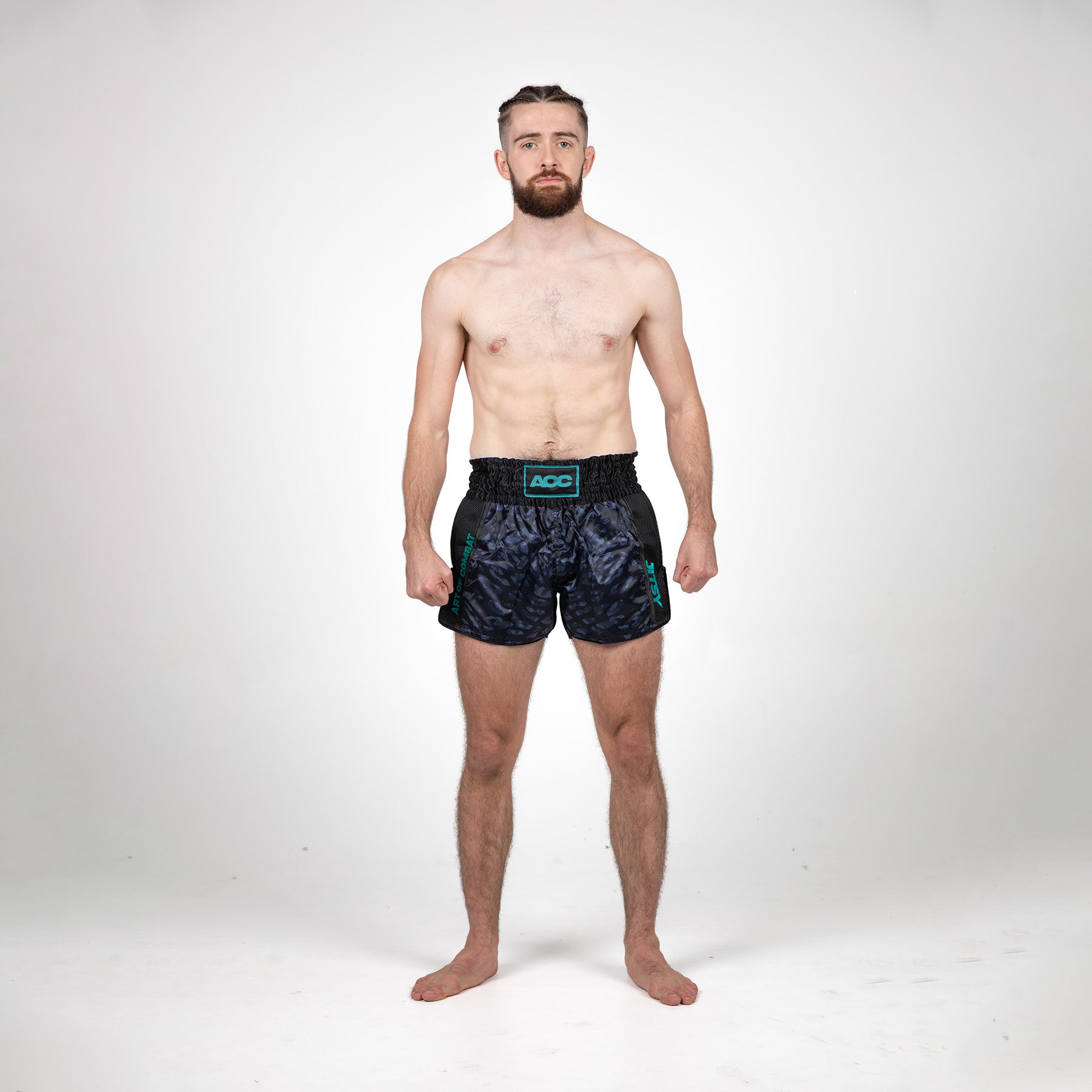 AOC Black Ocelot Muay Thai Shorts - Men