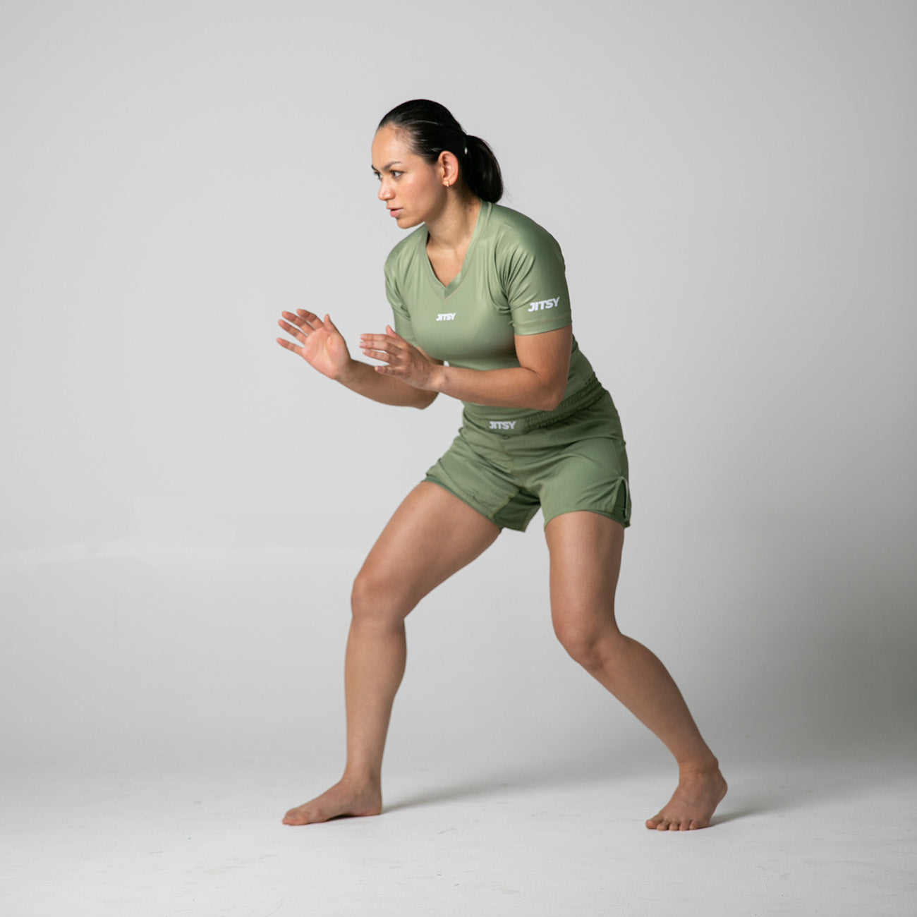 Rash Guard Khaki Green - Women