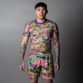 TMNT Graffiti MMA Shorts