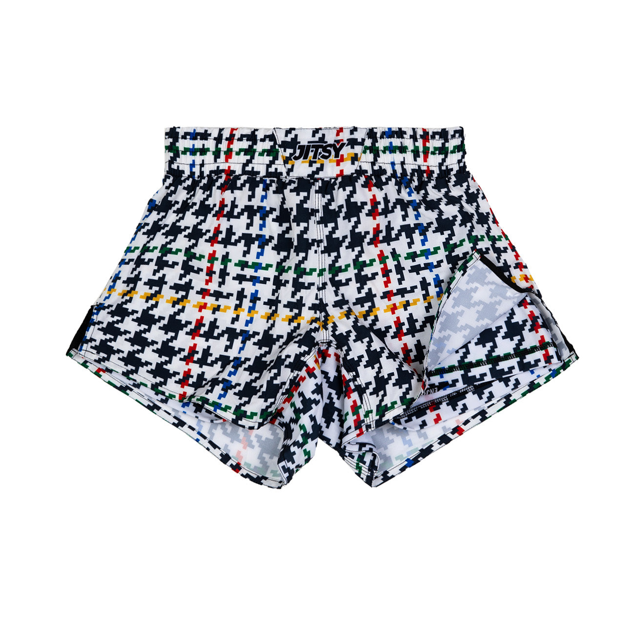 Houndstooth 2-in-1 MMA Shorts - Women