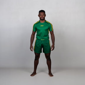 Green & Gold Rash Guard - Men