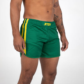 Green & Gold Hybrid Shorts - Men