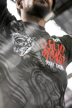 Leglock Mongrel - Sonny Brown X Jitsy Club Rash Guard Collab