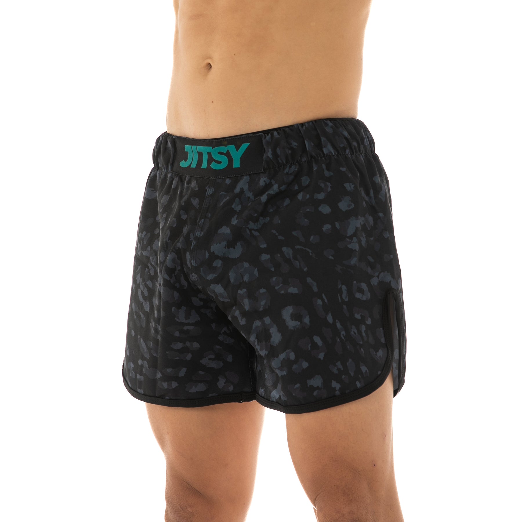 Black Ocelot Hybrid Shorts  - Men